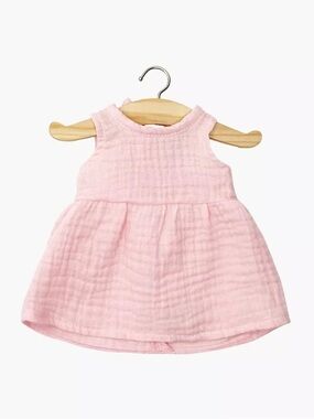 Minikane Gordis - Faustine sleeveless dress in strawberry cotton gauze